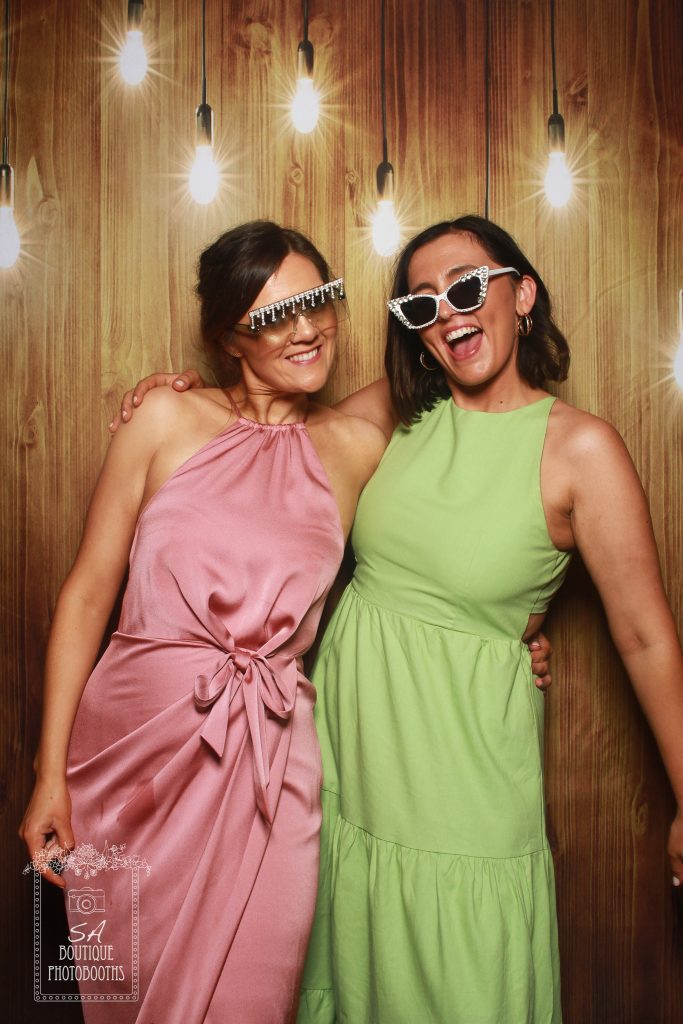This photo shows an example of what our photo booth hire packages can be used for. Fun photos.